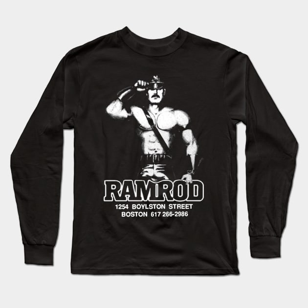 Ramrod Vintage Gay LGBT Boston Retro Leather Long Sleeve T-Shirt by WearingPride